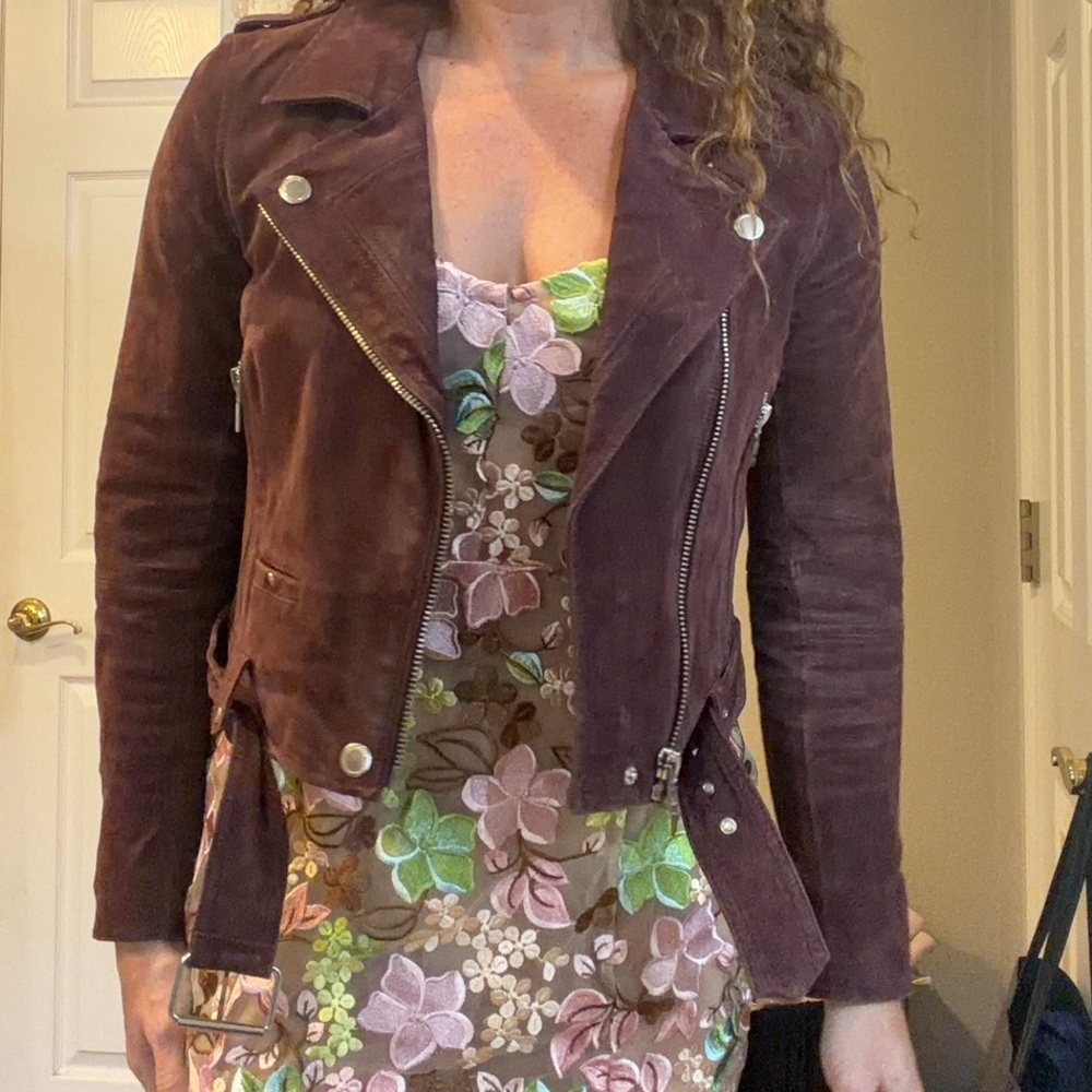 Blank NYC burgundy leather jacket - Picture 2 of 13